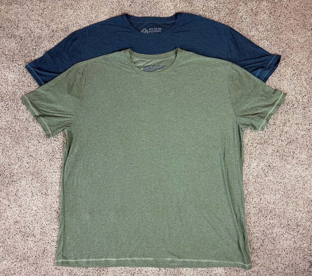 INTO THE AM Men's Crew Neck Short Sleeve Athletic T-Shirts
